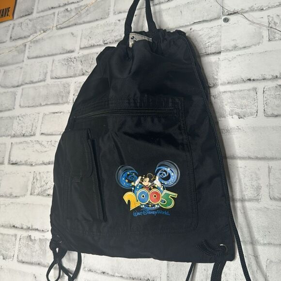 Walt Disney World Drawstring Bag pack Clinch Bag 2005 Vintage - Picture 1 of 7
